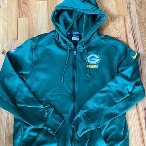 Men’s Nike Green Bay Packers Zip-Up Hoodie Sz:XL